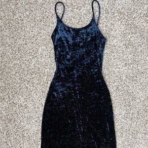 Victoria's Secret Midnight Velvet Midi Dress